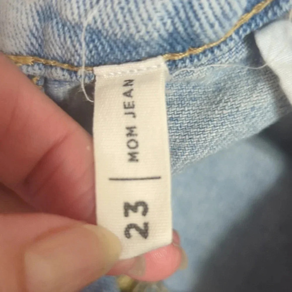 Pacsun Two-Tone Mom Jean, Color Blue Size 23 - Picture 14 of 15